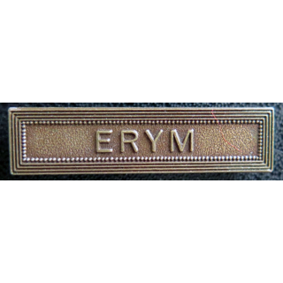 Barrette " ERYM " en métal bronzé