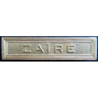 Barrette " ZAÏRE " en métal doré