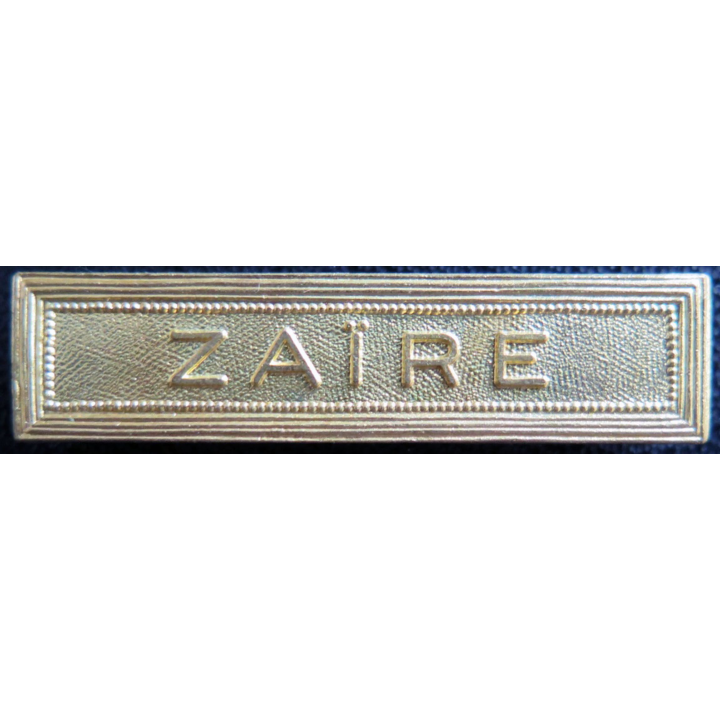 Barrette " ZAÏRE " en métal doré