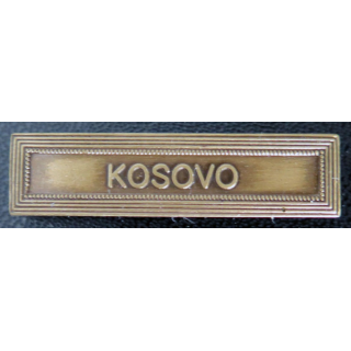 Barrette " KOSOVO " en métal bronzé