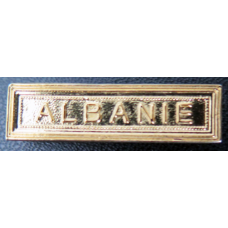 Barrette " ALBANIE " en métal doré