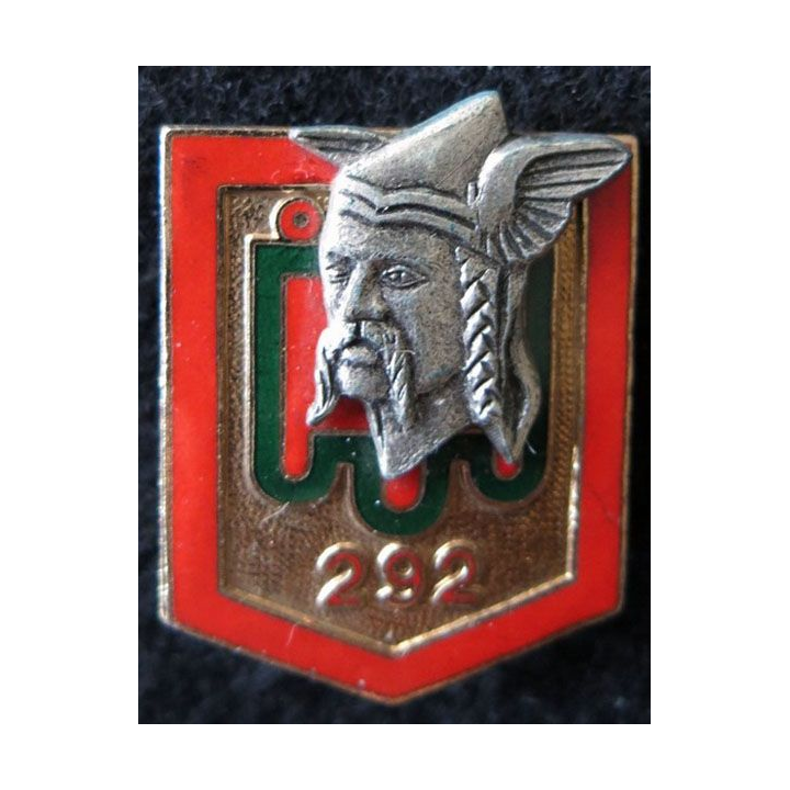 292° RID : 292° régiment d'infanterie divisionnaire de fabrication Drago Paris G. 2674 en émail