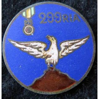299° RIA : 299° régiment infanterie alpine en émail attache absente