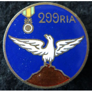 299° RIA : 299° régiment infanterie alpine sans mention du fabricant en émail