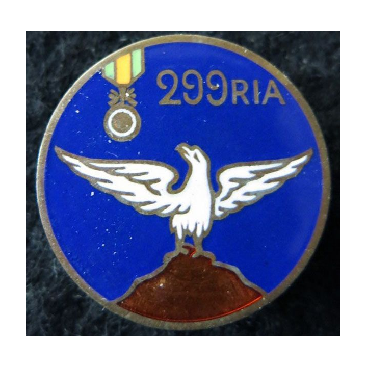 299° RIA : 299° régiment infanterie alpine sans mention du fabricant en émail