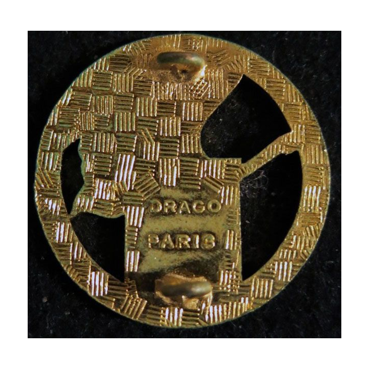 158° RI : 158° régiment d'infanterie régiment de Lorette Drago rond 35 mm en émail