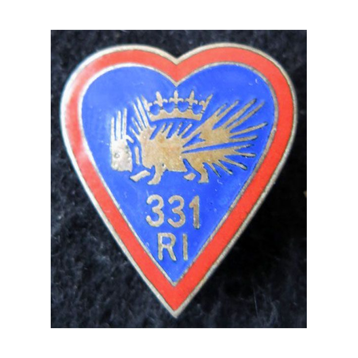 331° RI : 331° régiment infanterie de fabrication Arthus Bertrand en émail