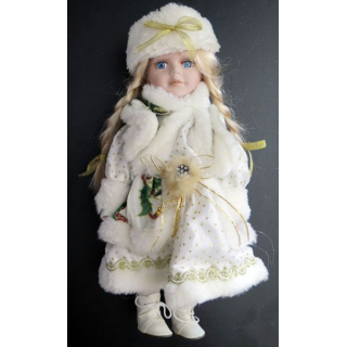 Poupée tête mains et pieds en porcelaine 29 cm