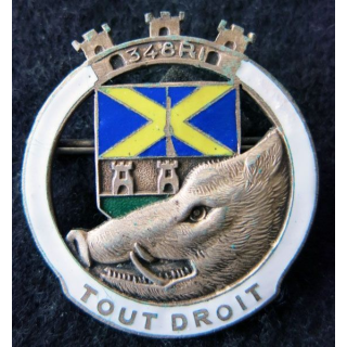 348° RI : 348° régiment infanterie sans mention du fabricant en émail