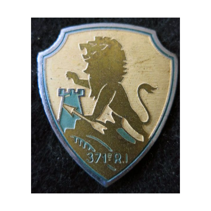 371° RI : 371° régiment infanterie sans mention du fabricant peint