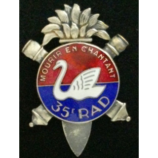 insigne  35° régiment d'artillerie divisionnaire RAD Chobillon