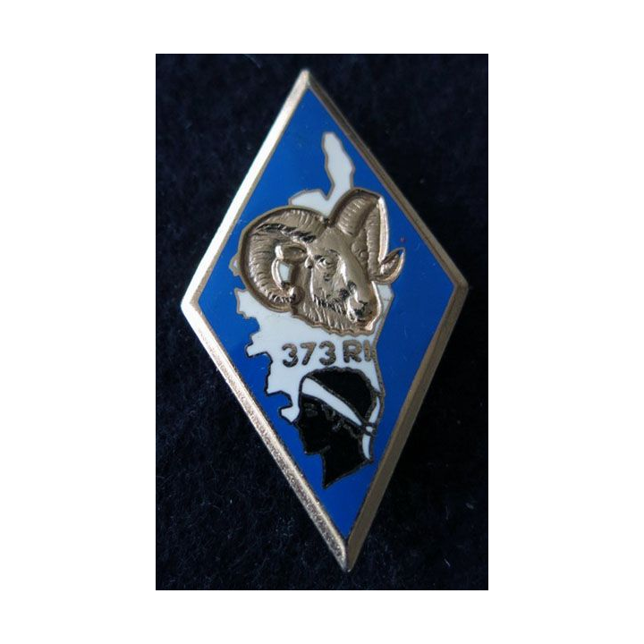 373° RI : insigne métallique du 373° Régiment d'infanterie de fabrication Drago Noisiel G. 2899