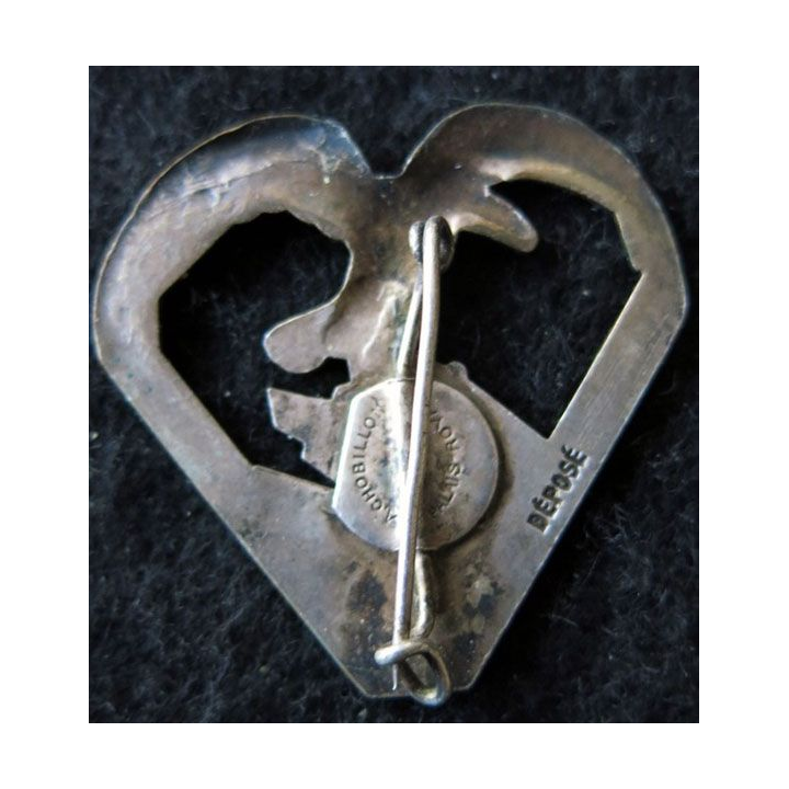173° RIA : Insigne métallique du 2° bataillon du 173° régiment d'infanterie alpine de fabrication Chobillon Déposé email