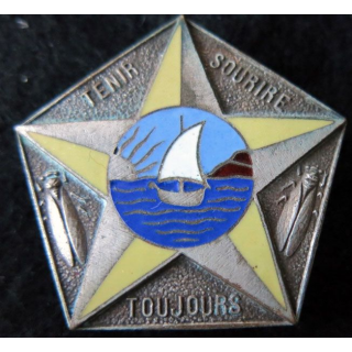 341° RIA : Insigne métallique 3° bataillon du 341° régiment  d’infanterie alpine fabrication Drago Béranger déposé en émail