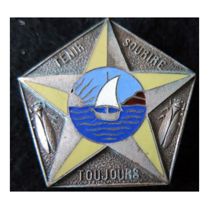341° RIA : Insigne métallique 3° bataillon du 341° régiment  d’infanterie alpine fabrication Drago Béranger déposé en émail