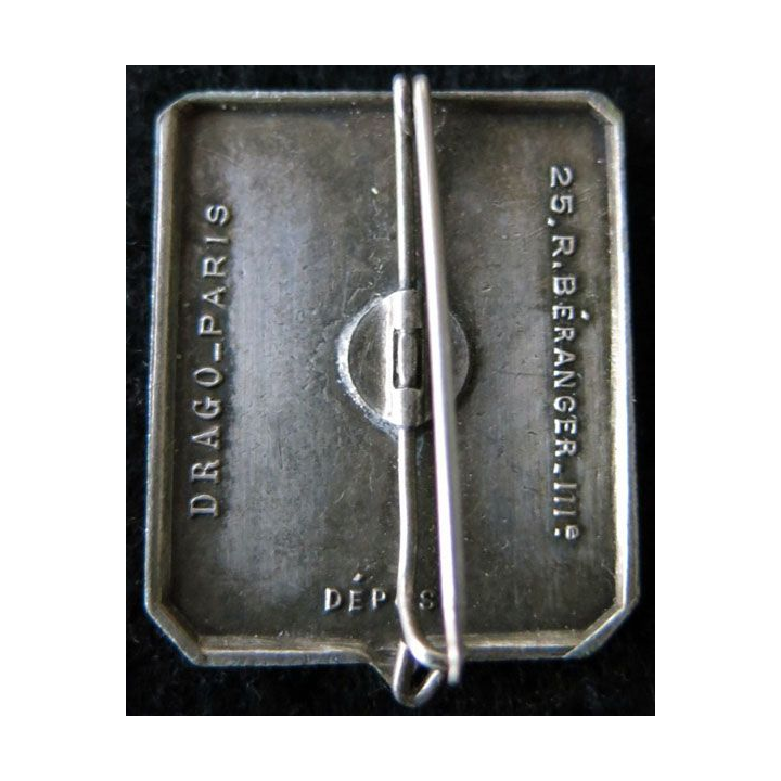 141° RIA : Insigne métallique du 141° régiment  d’infanterie alpine de fabrication Drago Béranger déposé en émail