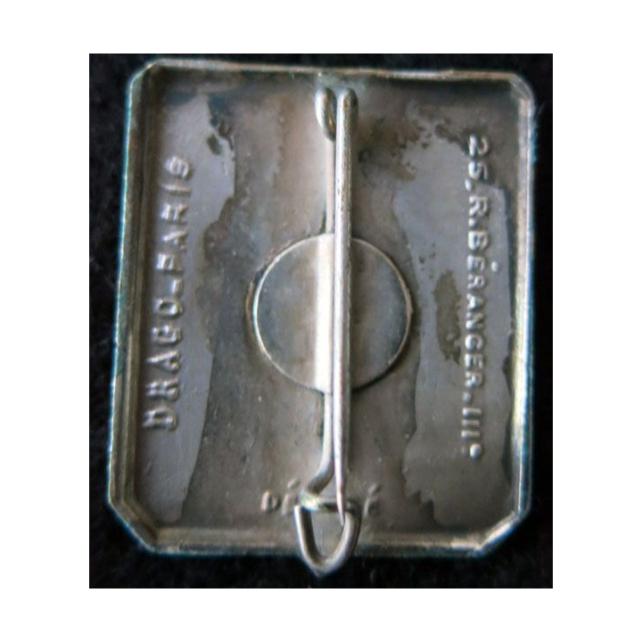 141° RIA : Insigne métallique du 141° régiment  d’infanterie alpine de fabrication Drago Béranger déposé en émail