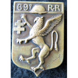 79° RR : 79° régiment régional de fabrication Fraisse Demey Paris en bronze