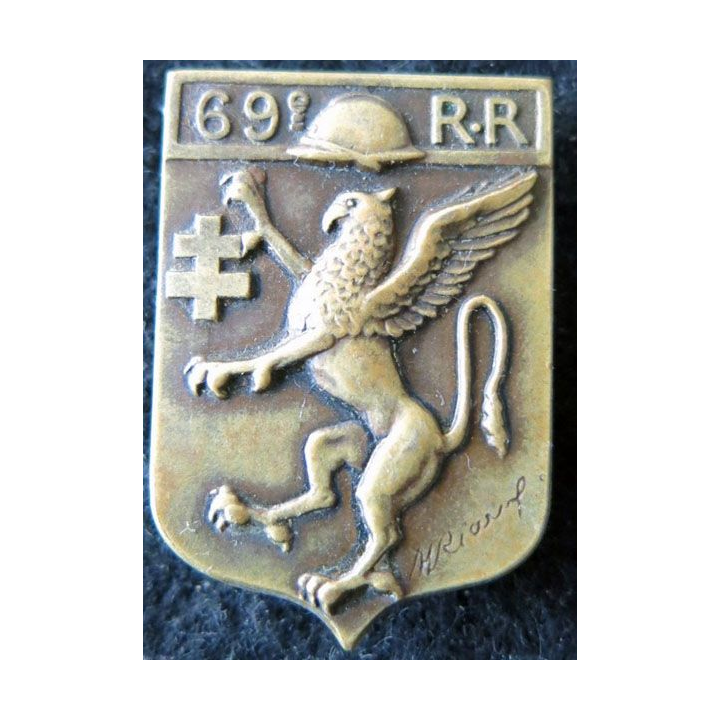79° RR : 79° régiment régional de fabrication Fraisse Demey Paris en bronze