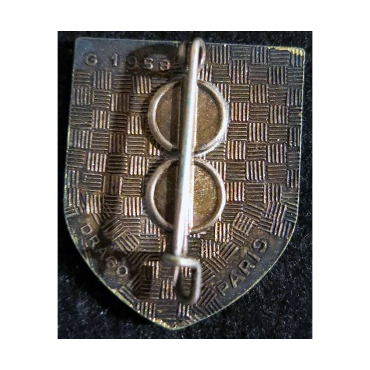 142° RI : 142° régiment d'infanterie (divisionnaire) de fabrication Drago Paris G. 1958 en émail