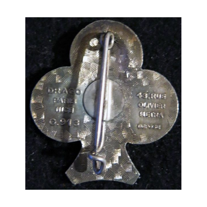 35° RI : insigne métallique du 35° régiment d'infanterie Drago O. M déposé en émail