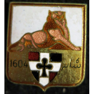 35° RI : insigne métallique du 35° régiment d'infanterie Drago Paris en émail