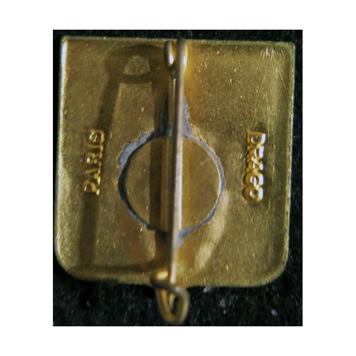 35° RI : insigne métallique du 35° régiment d'infanterie Drago Paris en émail
