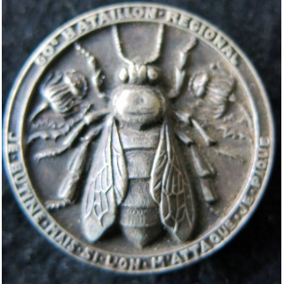 60° BR : 60° bataillon régional de fabrication Drago Paris Béranger Déposé rond 34 mm