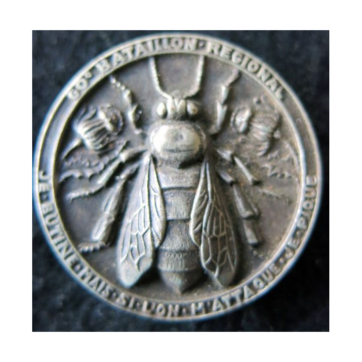 60° BR : 60° bataillon régional de fabrication Drago Paris Béranger Déposé rond 34 mm