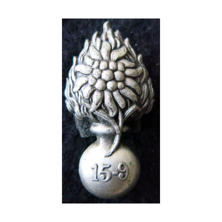 159° RIA : 15-9° régiment d’infanterie alpine de fabrication Drago Paris retirage en métal embouti argenté