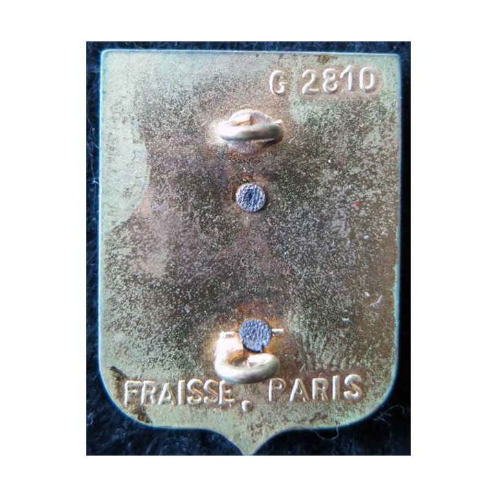 115° RI : insigne métallique du 115° régiment d'infanterie  de fabrication Fraisse Paris G. 2810