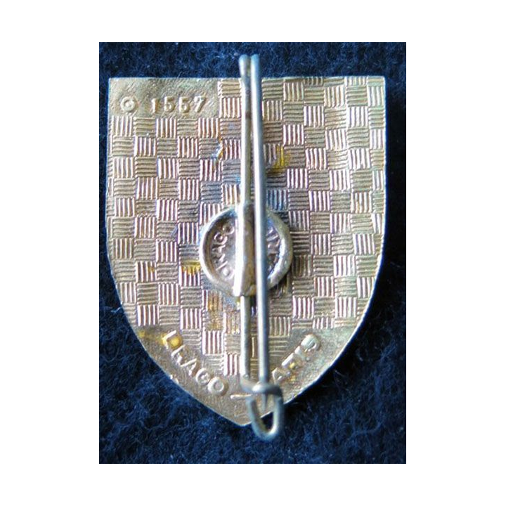 126° RI : insigne métallique du 126° régiment d'infanterie  de fabrication Drago Paris G. 1557 en émail