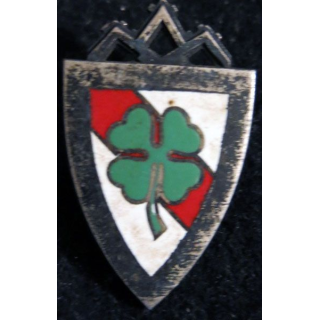 153° RI : Insigne métallique du 153° régiment d'infanterie de fabrication Drago Paris G. 1173 petite pastille en émail