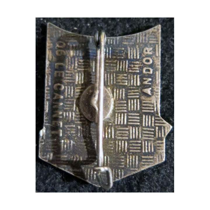129° RI : Insigne métallique du 129° régiment d'infanterie de fabrication Andor en émail