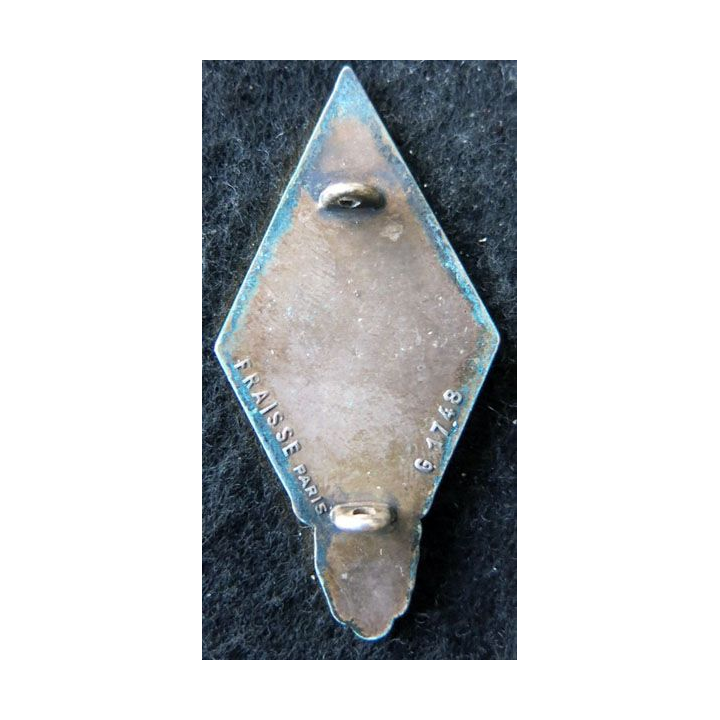 164° RI : 164° régiment d'infanterie de fabrication Fraisse Paris G. 1748 écu argenté