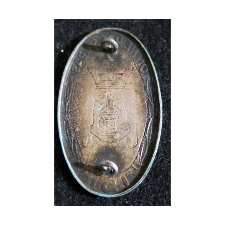 151° RI : insigne métallique du 151° régiment d'infanterie fabrication non spécifiée embouti peint