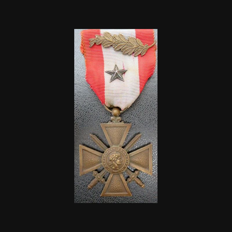 Croix guerre théâtres opérations extérieures palme étoile bronze TOE Croix guerre théâtres opérations extérieures palme étoile bronze TOE