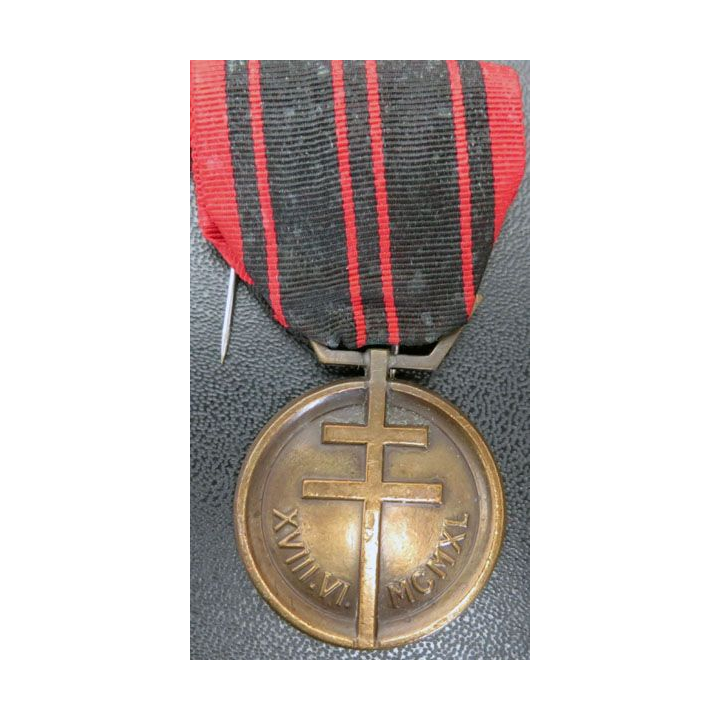 FRANCE : Médaille de la résistance en bronze mat de la Monnaie