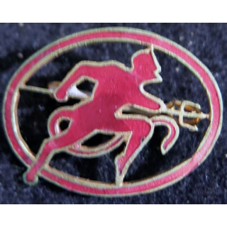 152° RI : Insigne métallique du 152° régiment d'infanterie de fabrication Isler Strasbourg ajouré en émail