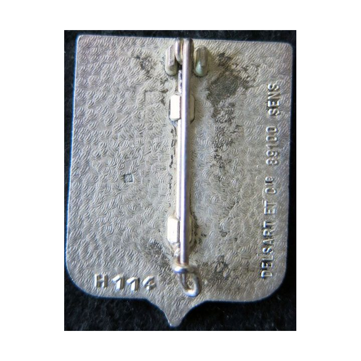 110° RI : 110° Régiment d'infanterie Delsart H. 114 finition argent translucide avec poinçon