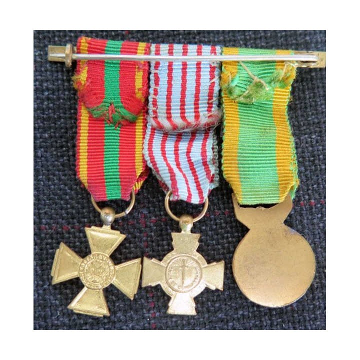 FRANCE : 3 médailles miniatures époque 1940-1945