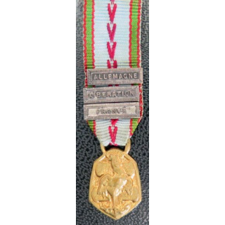 FRANCE : Médaille miniature commémorative 1939-1945 
