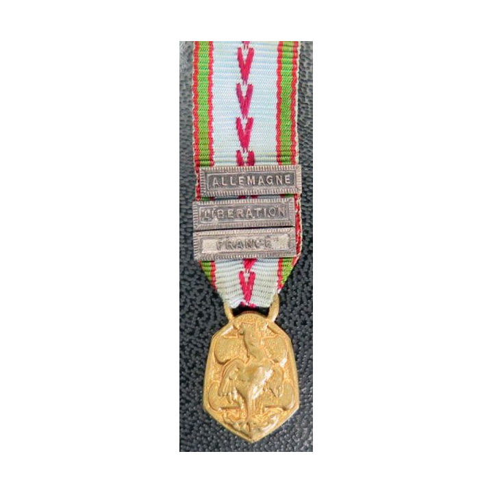 FRANCE : Médaille miniature commémorative 1939-1945 