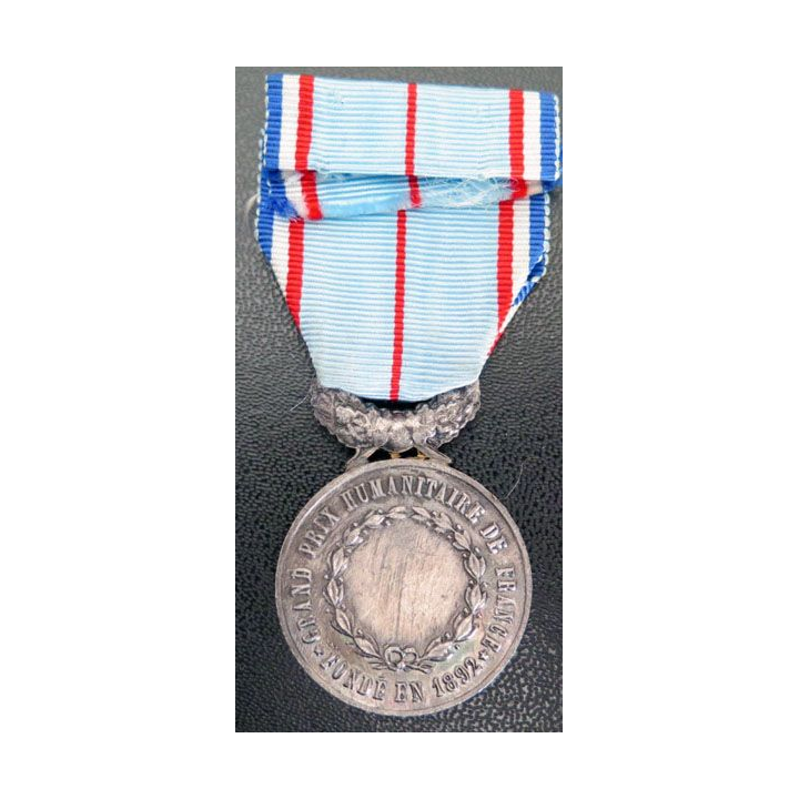 Médaille du Grand Prix humanitaire de France en métal argenté