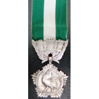 médaille des collectivités locales argent petit module signée Crouzat
