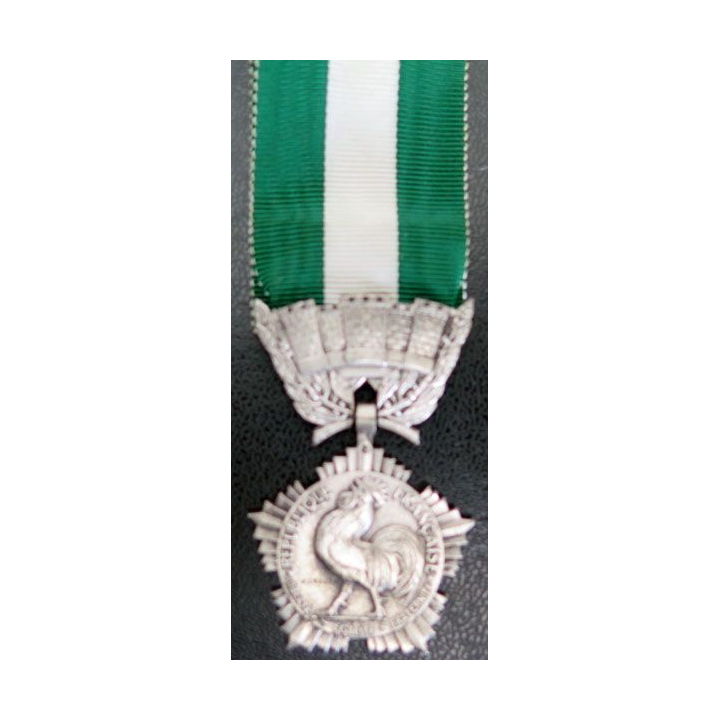 médaille des collectivités locales argent petit module signée Crouzat