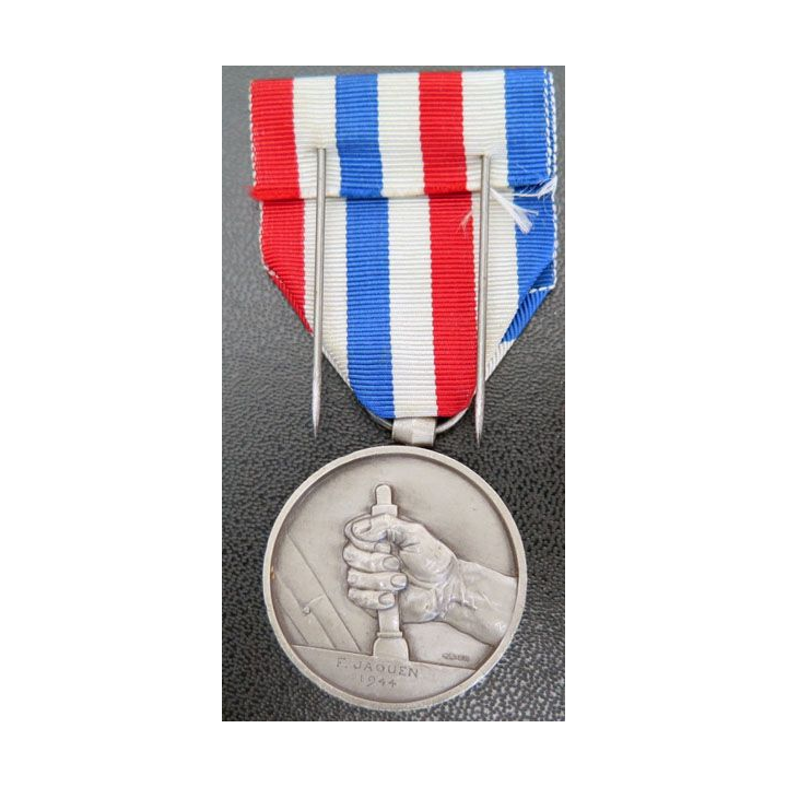 FRANCE : médaille des chemins de fer attribuée en 1944 à F. Jaouen