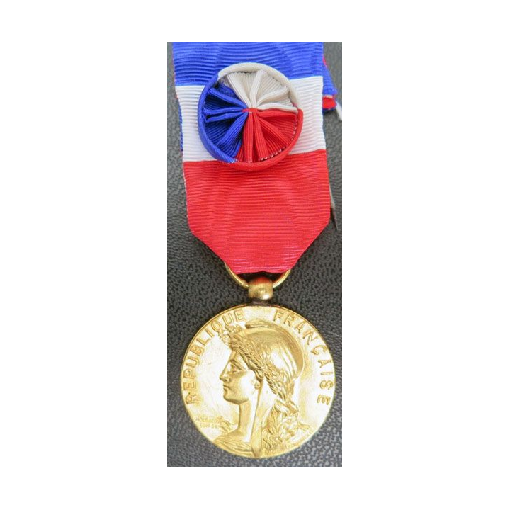 FRANCE : médaille Officier du mérite agricole 1883en métal doré