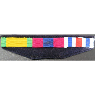 MILITARIA : barrette de rappel de 3 décorations 