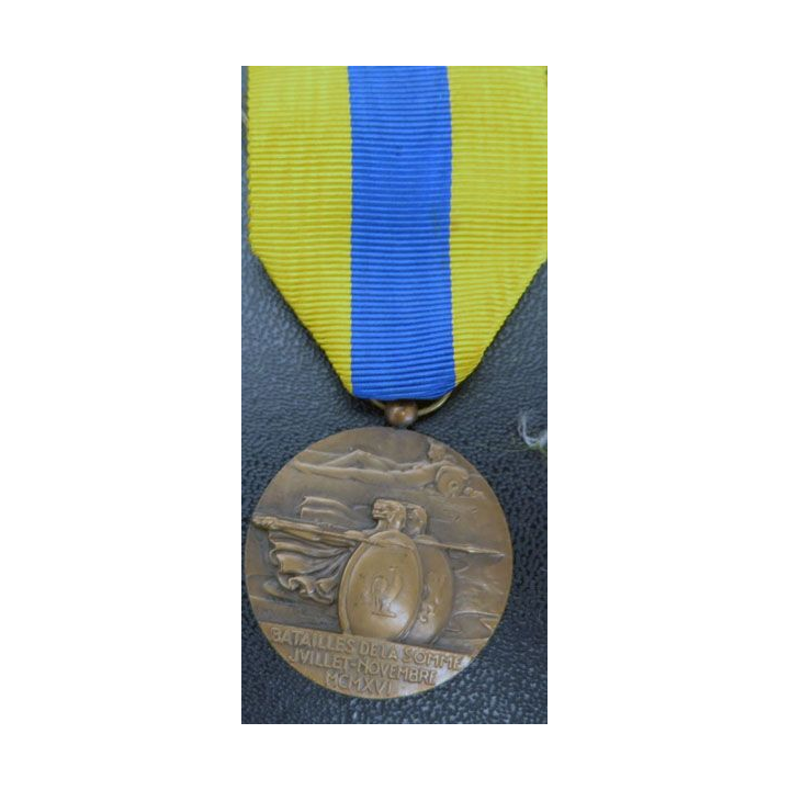 FRANCE : médaille commémorative des combats de la Somme 1914-1918 -1940